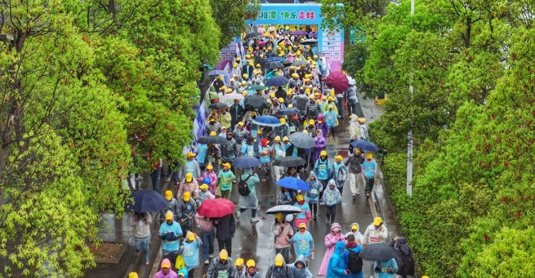 “走娃”首次走進湘潭，無懼風雨，上千組家庭快樂出發(fā)